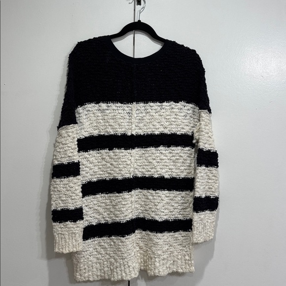 Free People Songbird Stripe V Neck Knit Sweater Size Large - Picture 5 of 5